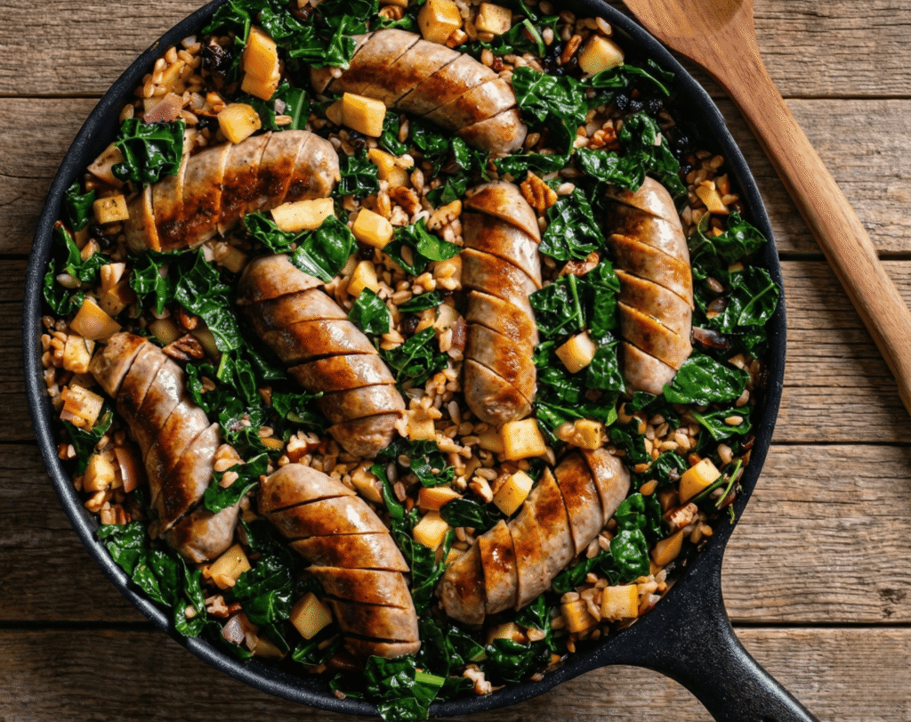 Image of a Chicken Sausage with Kale & Farro