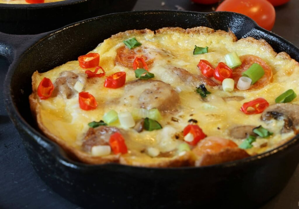 Image of an Egg-White Frittata with Mixed Vegetables