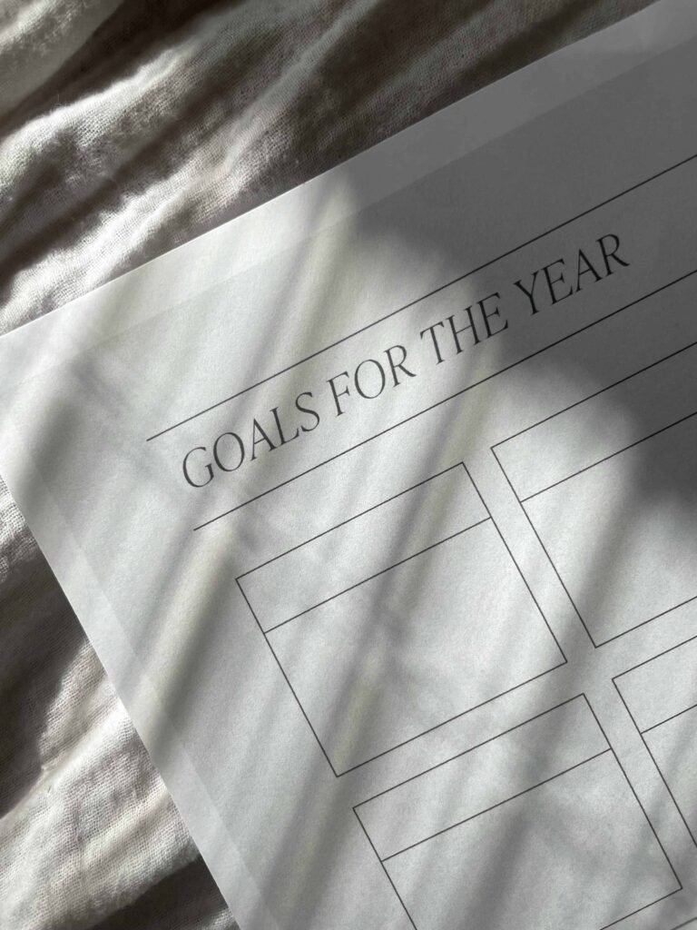 A goals of the year template for Muscle strength